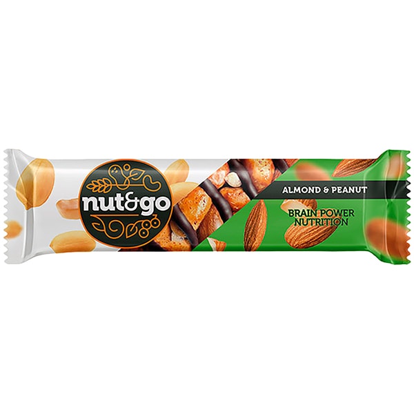 Nut&Go Батончик ореховый «Миндаль и арахис»